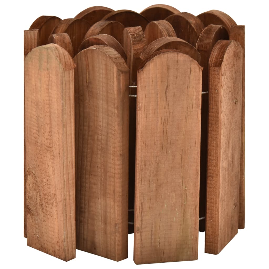 Gazonranden 2 st 120 cm geïmpregneerd grenenhout
