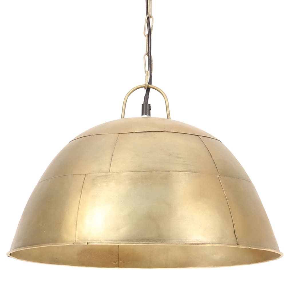 Hanglamp industrieel vintage rond 25 W E27 41 cm messingkleurig