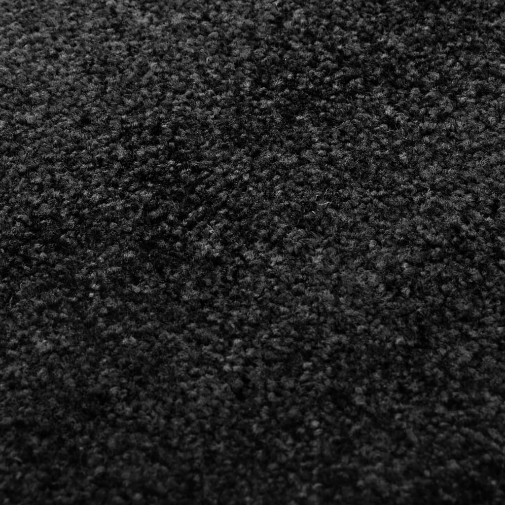 Deurmat wasbaar 60x90 cm zwart