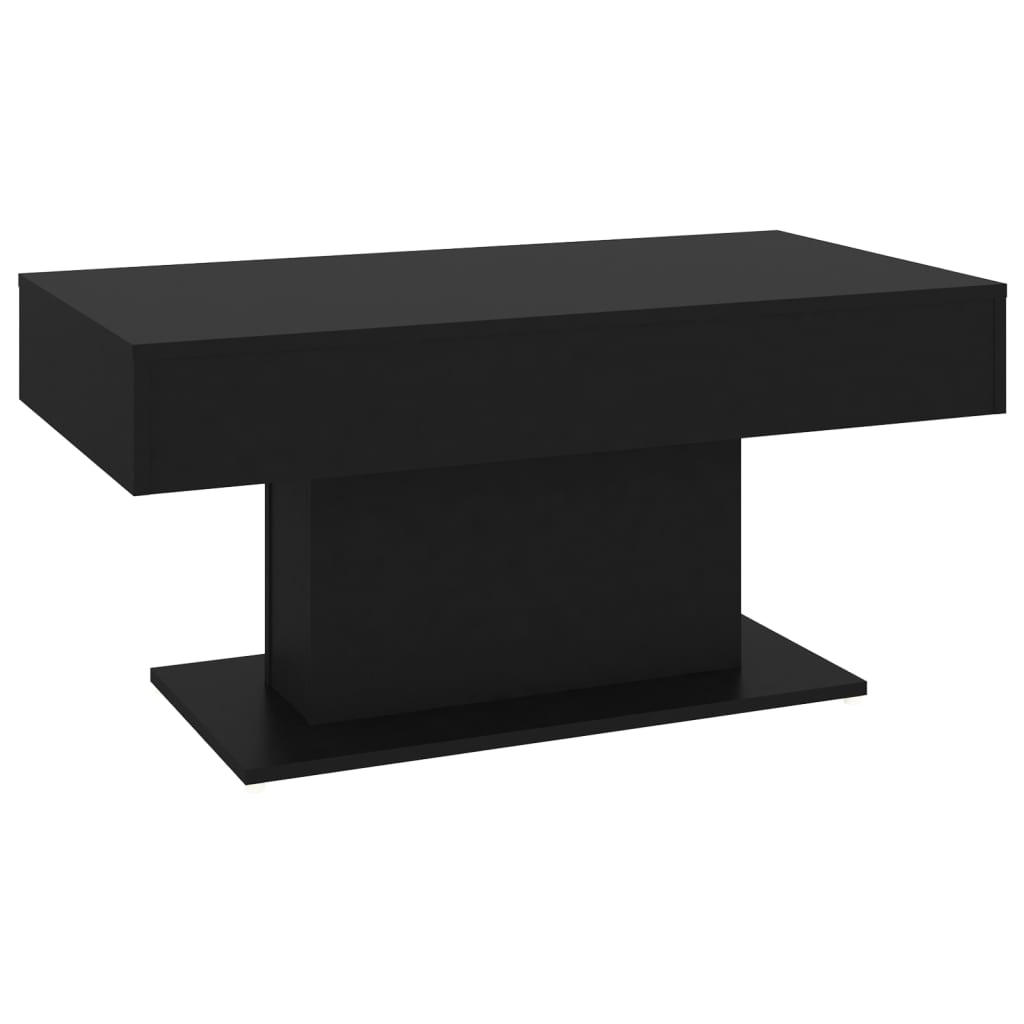 Salontafel 96x50x45 cm bewerkt hout zwart