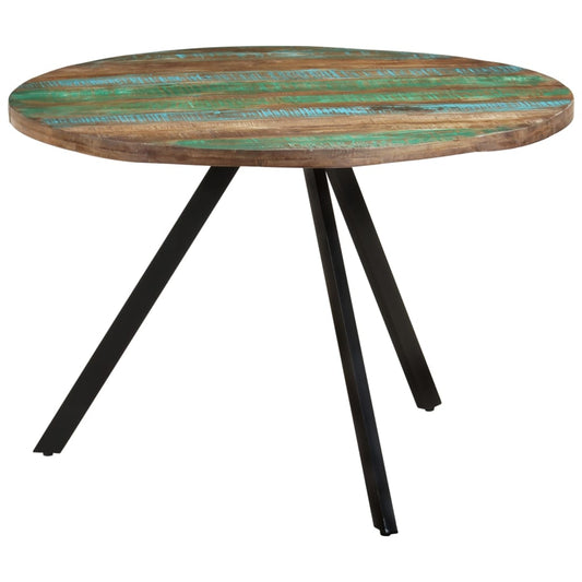 Eettafel rond 110x75 cm massief gerecycled hout