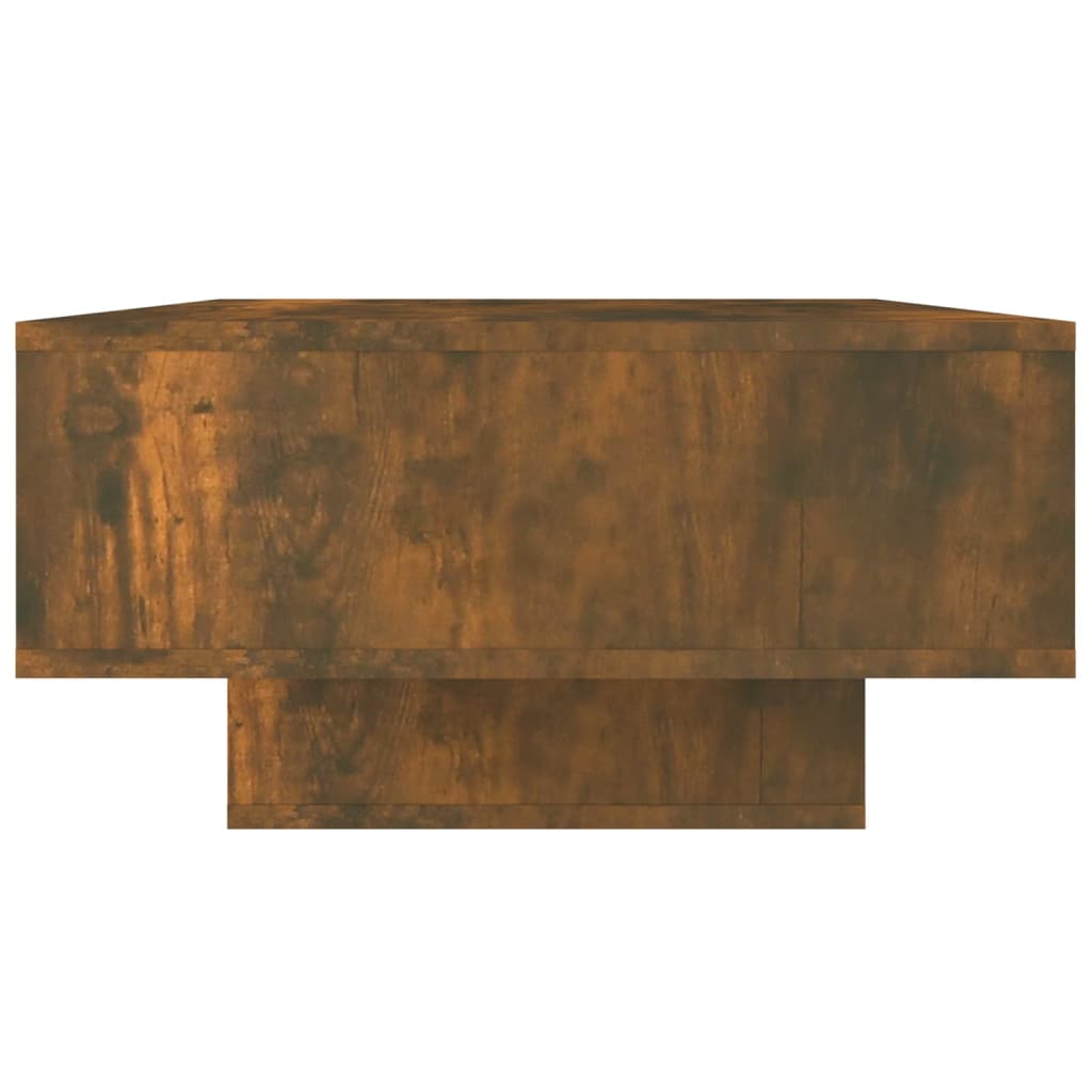 Salontafel 105x55x32 cm bewerkt hout gerookt eikenkleurig