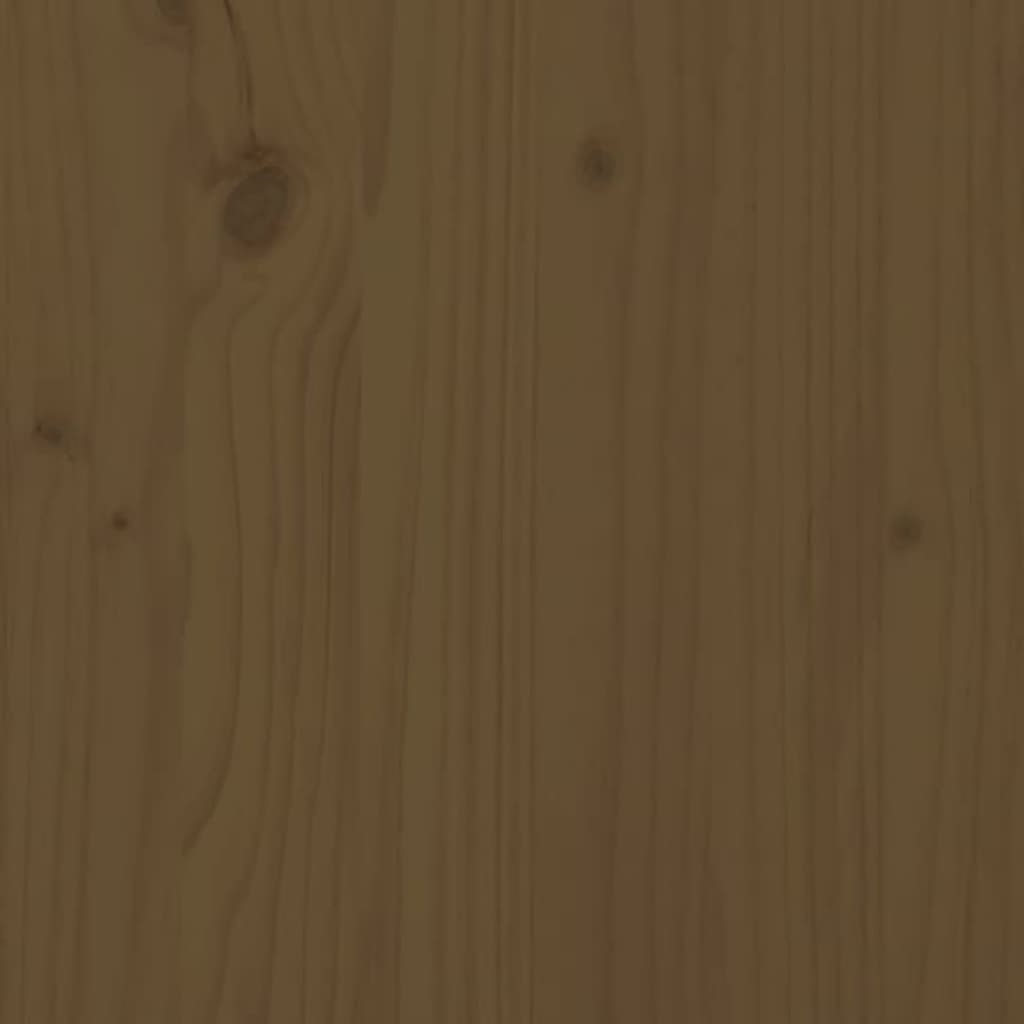 Slaapbank 100 x 200 cm massief grenenhout honingbruin