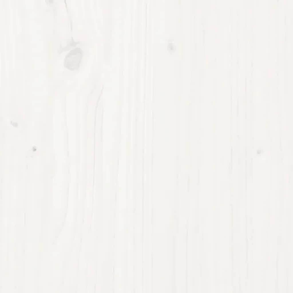 Slaapbank 100x200 cm massief grenenhout wit