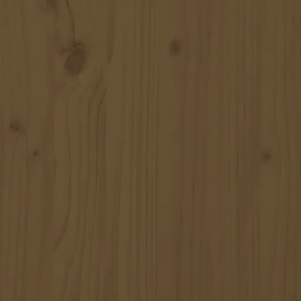 Slaapbank 100 x 200 cm massief grenenhout honingbruin