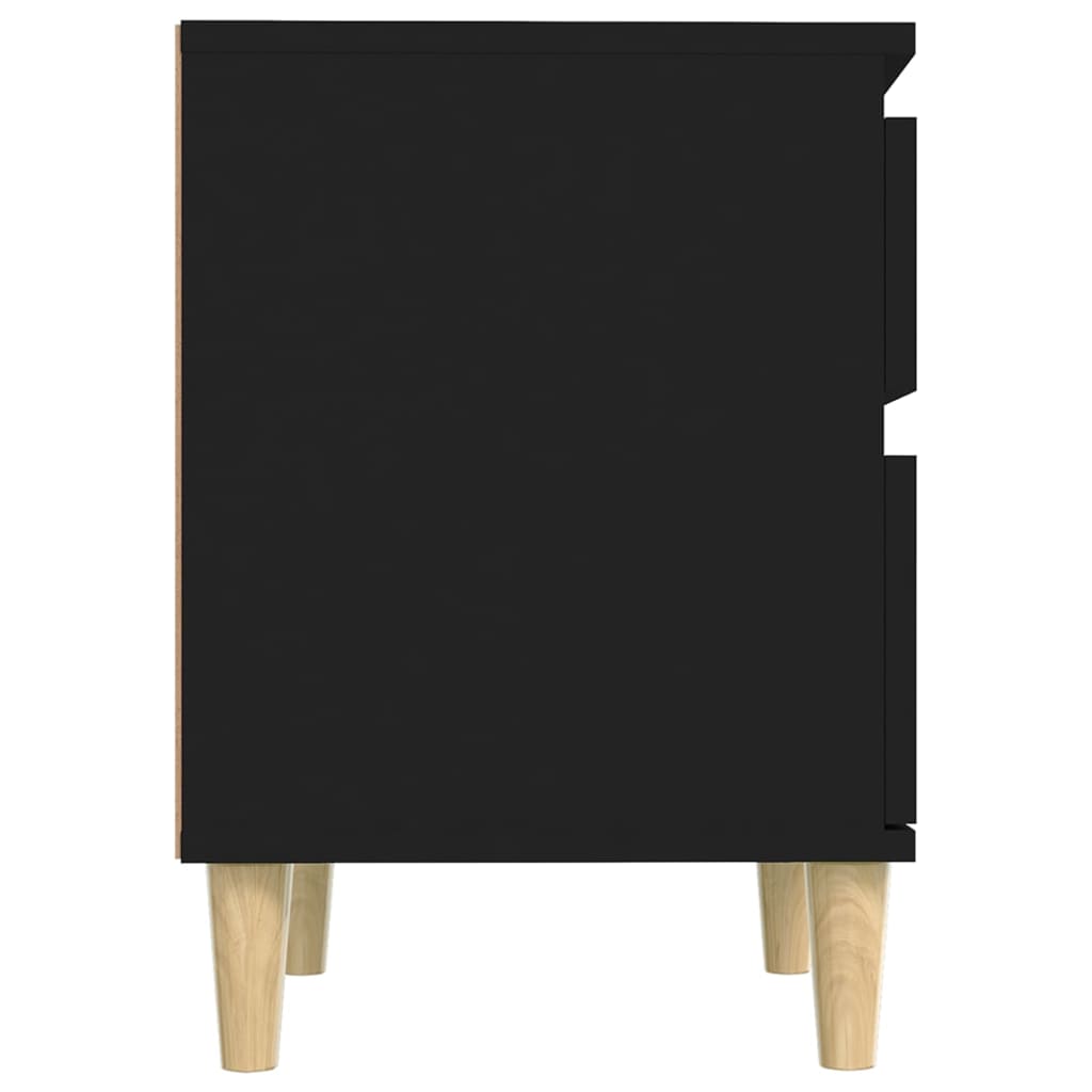 Nachtkastje 40x35x50 cm zwart