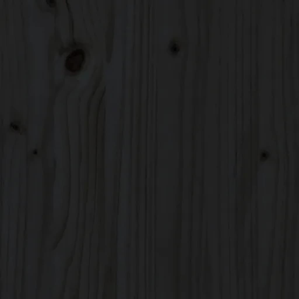 Tuintafel 121x82,5x45 cm massief grenenhout zwart