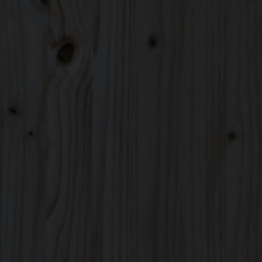 Tuintafel 82,5x50,5x45 cm massief grenenhout zwart
