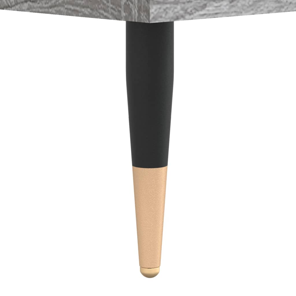 Salontafel 60x60x30 cm bewerkt hout grijs sonoma eikenkleurig