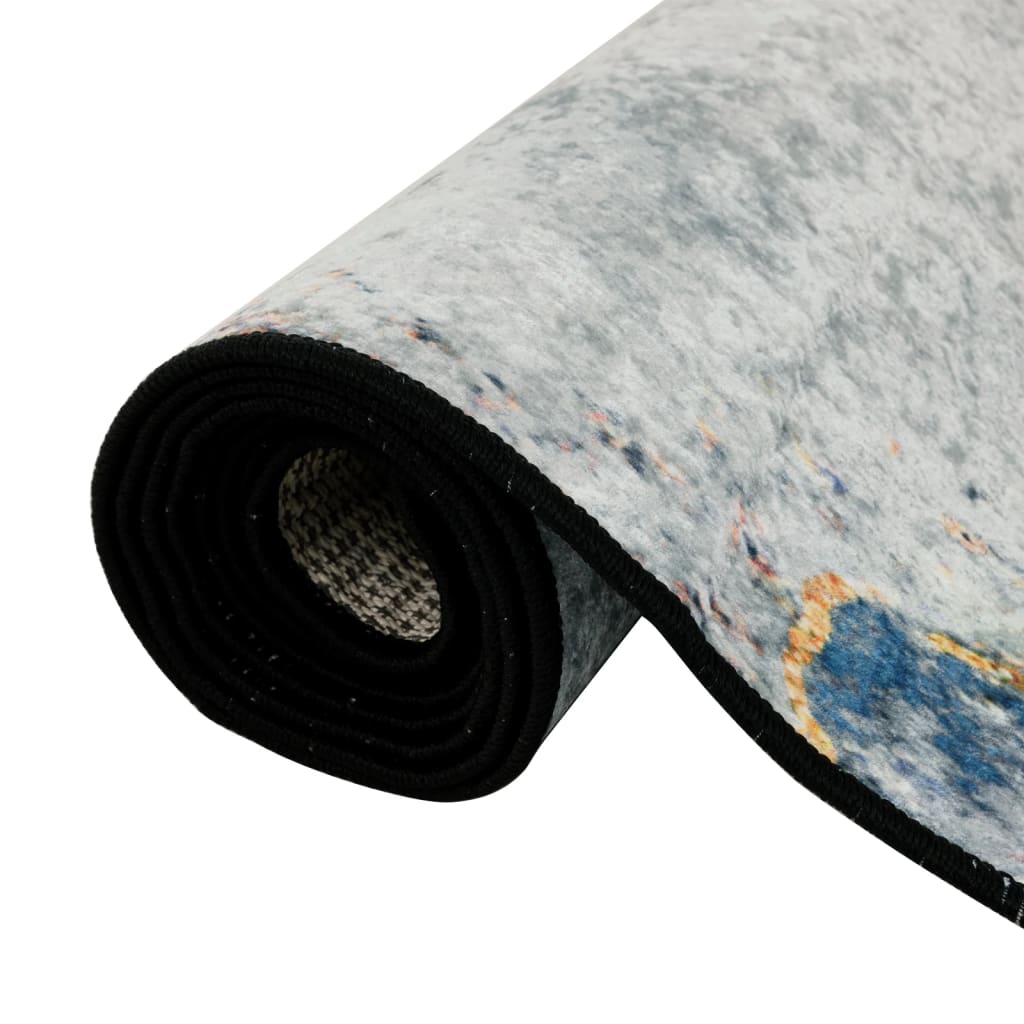 Vloerkleed wasbaar anti-slip 190x300 cm meerkleurig