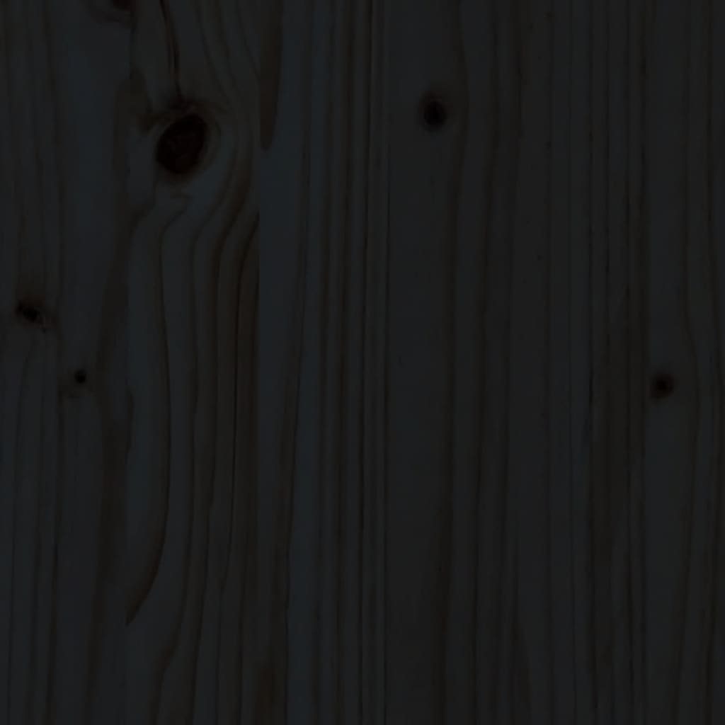 Kinderhoogslaper met glijbaan grenenhout zwart 90x200 cm