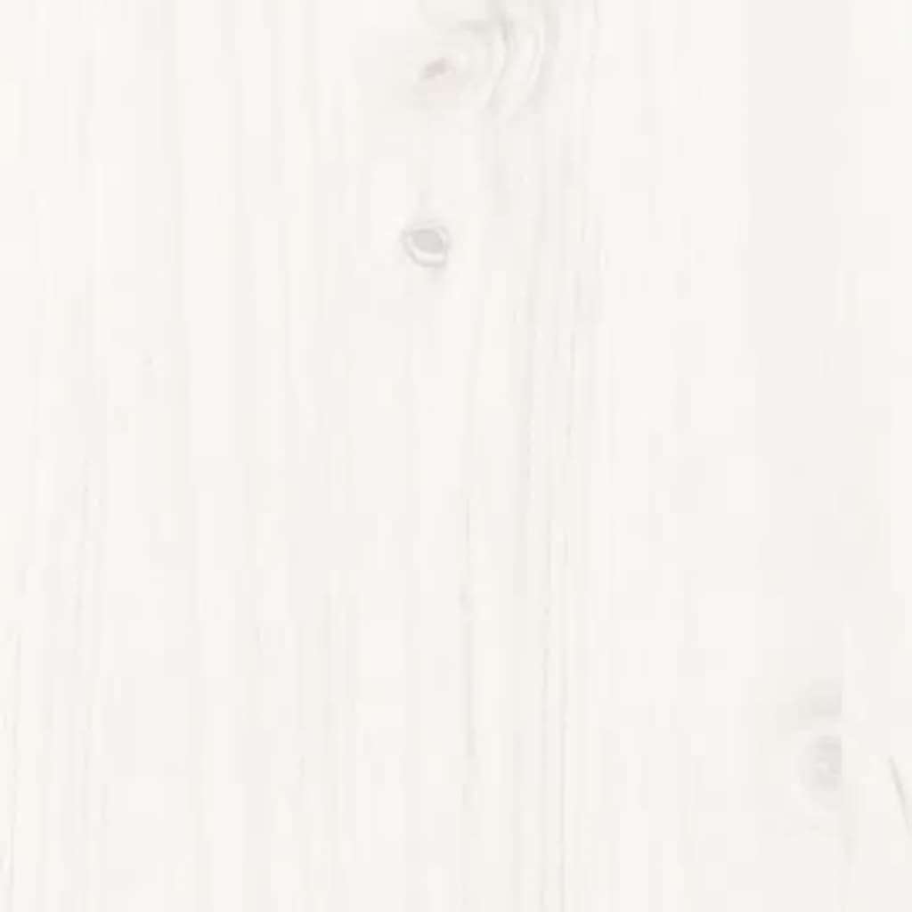 Slaapbank 100x200 cm massief grenenhout wit