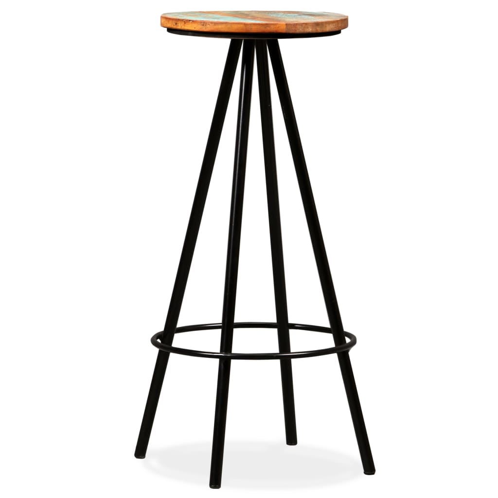 Bar stools 4 pcs solid recycled wood