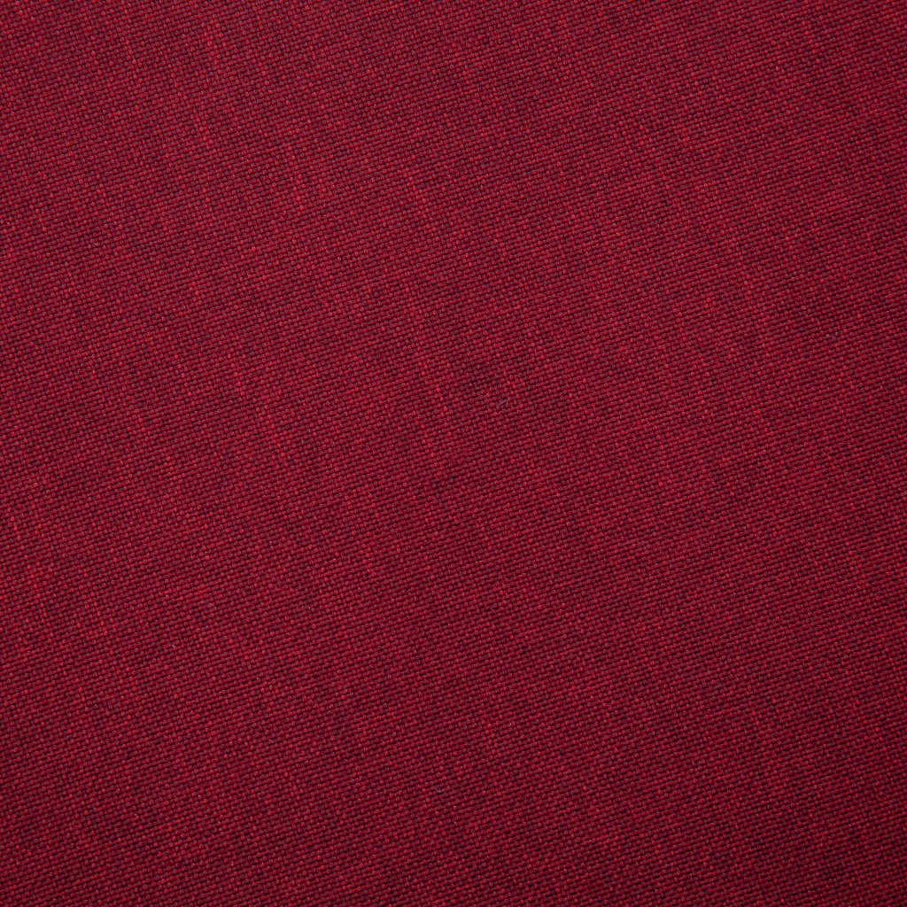 Three-seater sofa fabric wine red