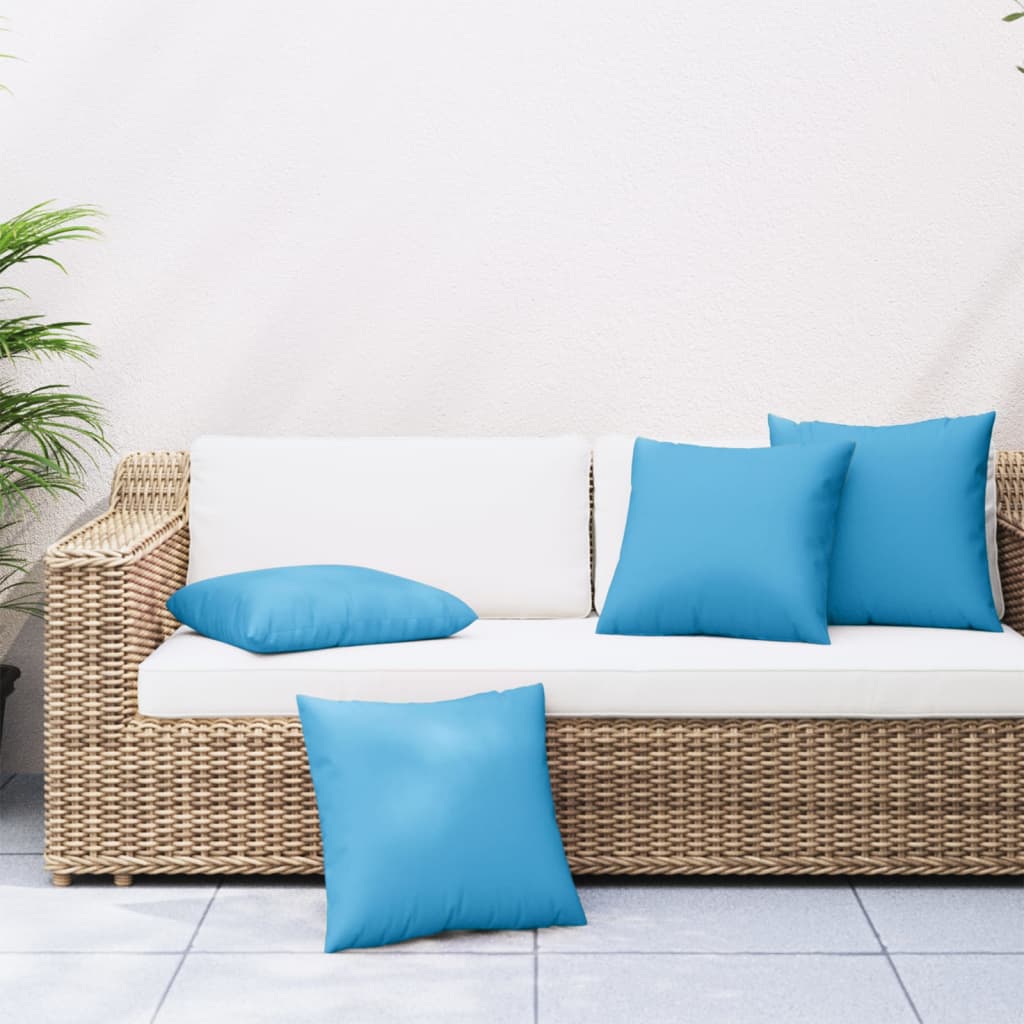 Decorative cushions 4 pcs 60x60 cm fabric green